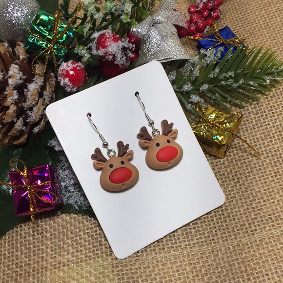🍏50% OFF/3+...Children's Christmas Dangle Earrings - Picture 1 of 8
